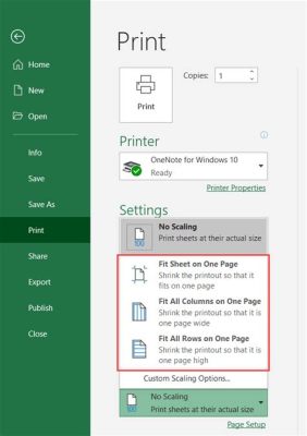 How to Make Excel Print on One Page: Tips and Strategies for Efficient Printing